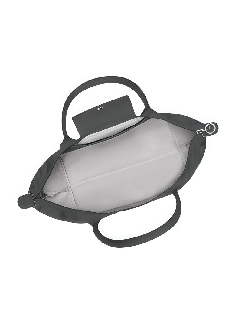 لونغ حقيبة يد متوسطة متعددة الاستخدامات للنساء من لونشامب، حقيبة تسوق، حقيبة كتف، حقيبة يد كلاسيكية وصديقة للبيئة باللون الرمادي الجرافيتي - Image 5